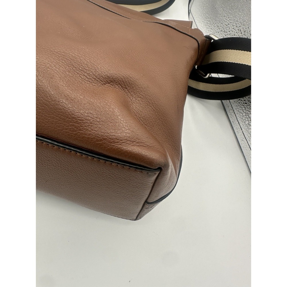 Coach Charles Messenger Brown Leather Shoulder Laptop Bag F54792 - Picture 8 of 11